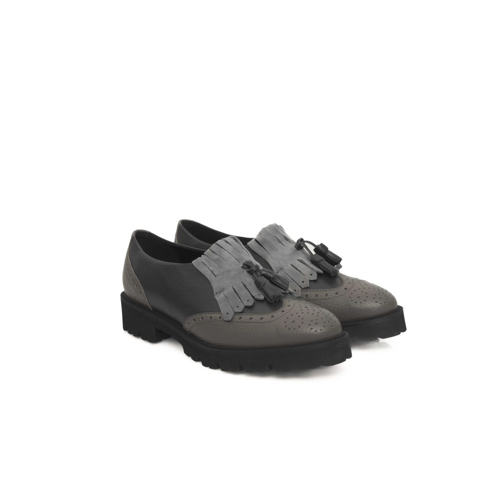 Cerruti 1881 Gray Cowhide Women Loafer Cerruti 1881