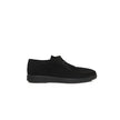 Cerruti 1881 Black Cowhide Men Derby Shoe Cerruti 1881
