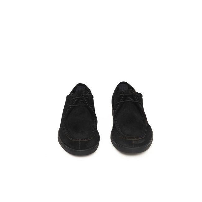 Cerruti 1881 Black Cowhide Men Derby Shoe Cerruti 1881