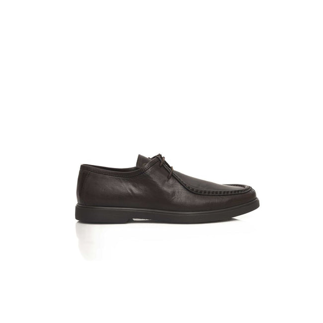 Cerruti 1881 Brown Cowhide Men Derby Shoe Cerruti 1881