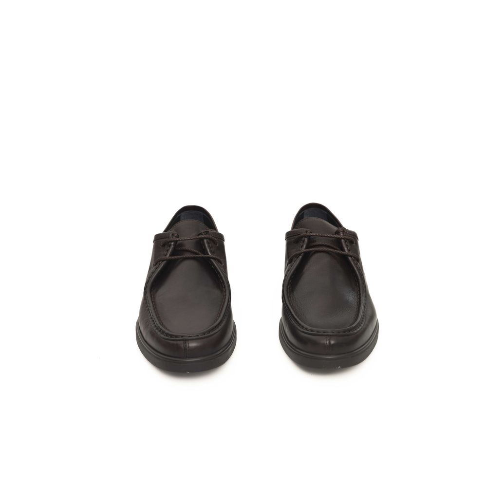 Cerruti 1881 Brown Cowhide Men Derby Shoe Cerruti 1881