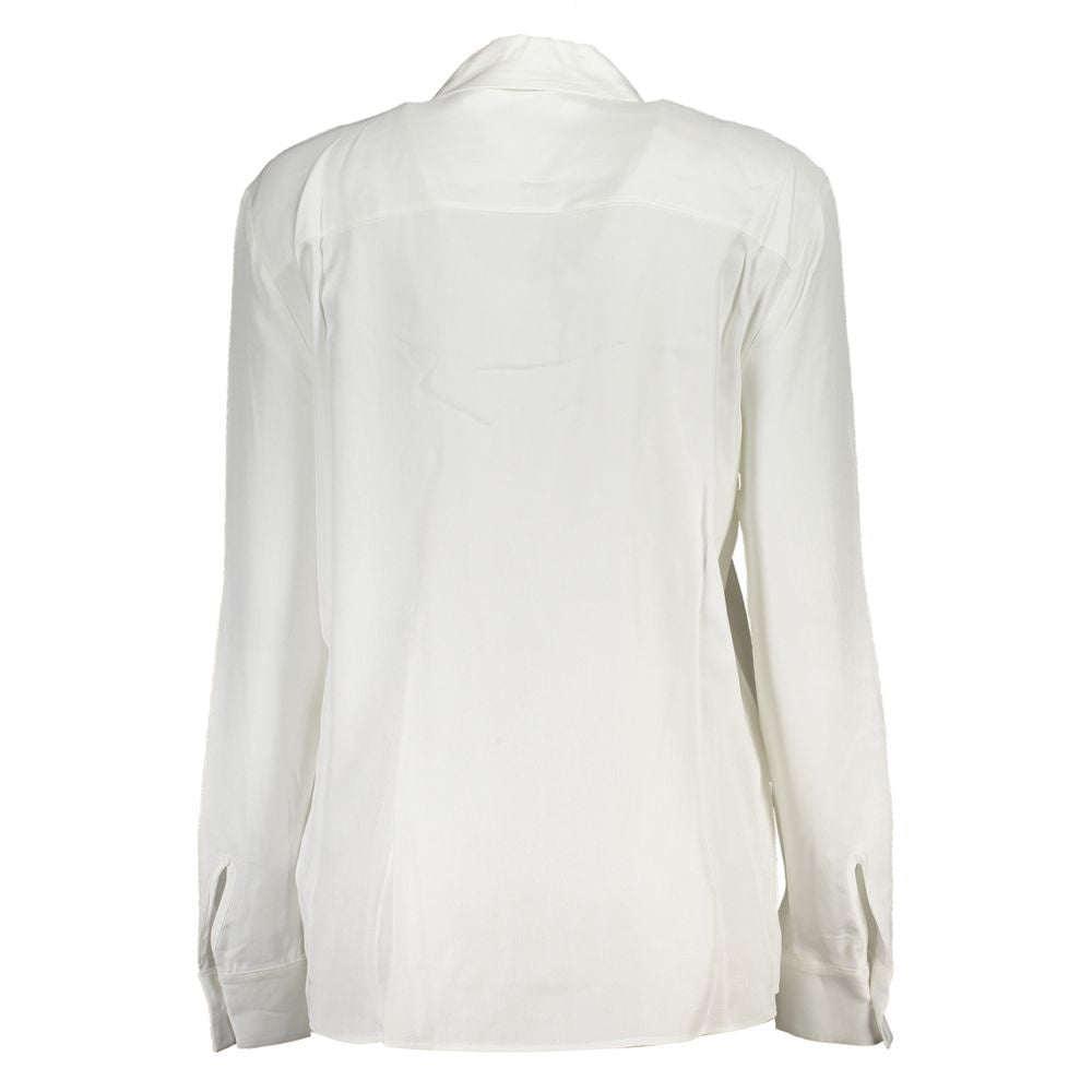Tommy Hilfiger White Viscose Shirt Tommy Hilfiger