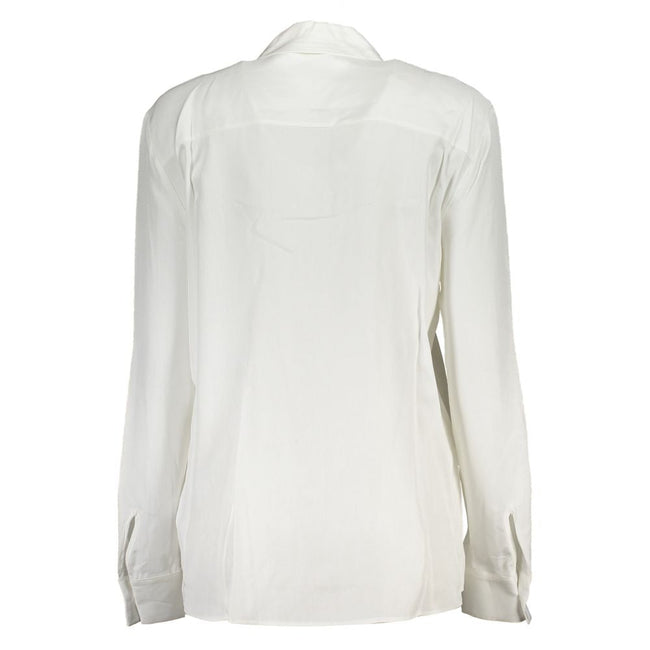 Tommy Hilfiger White Viscose Shirt Tommy Hilfiger