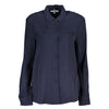 Tommy Hilfiger Blue Viscose Shirt Tommy Hilfiger