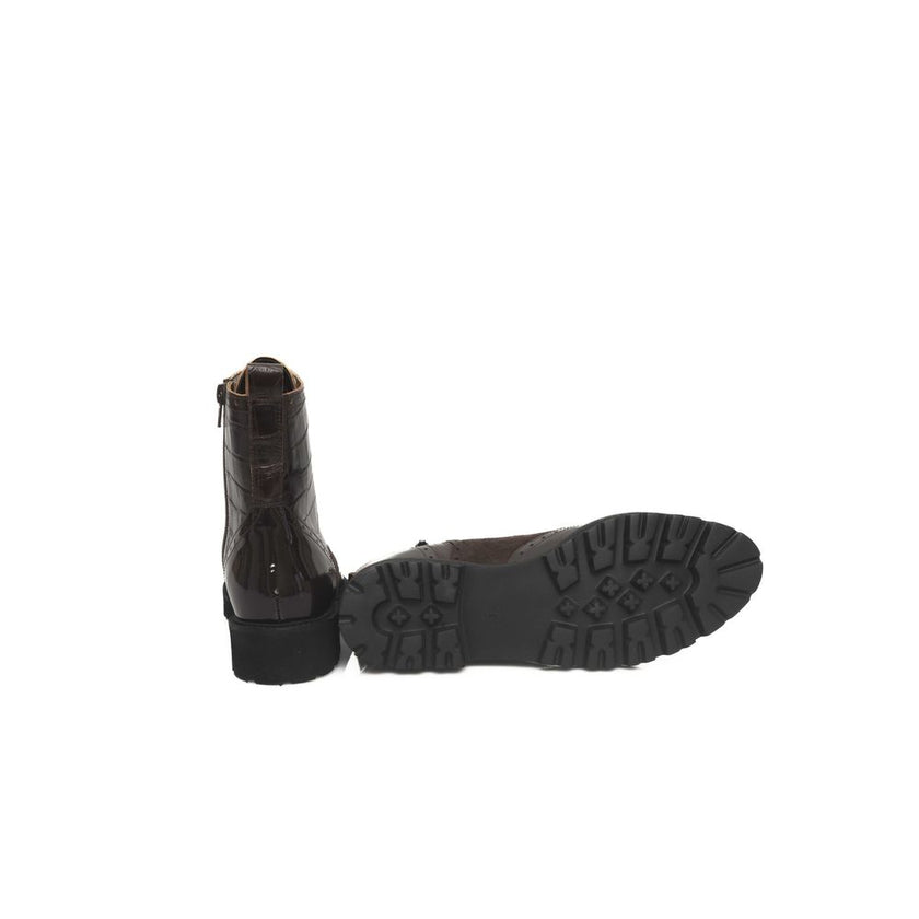 Cerruti 1881 Brown Leather Women Boot Cerruti 1881