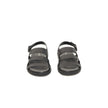 Cerruti 1881 Black Leather Men Sandal Cerruti 1881