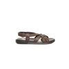 Cerruti 1881 Brown Leather Men Sandal Cerruti 1881