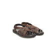 Cerruti 1881 Brown Leather Men Sandal Cerruti 1881