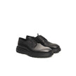 Cerruti 1881 Black Calfskin Men Derby Shoe Cerruti 1881
