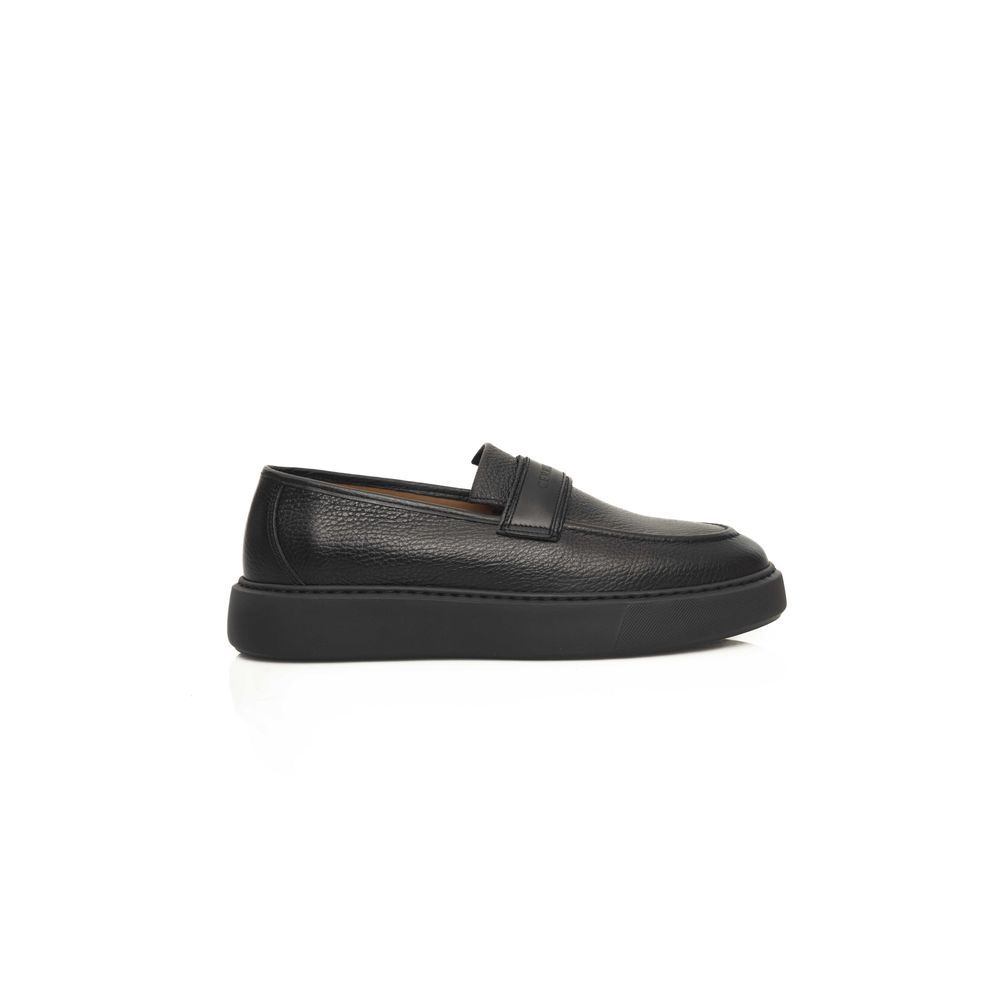 Cerruti 1881 Black Leather Men's Loafer Cerruti 1881