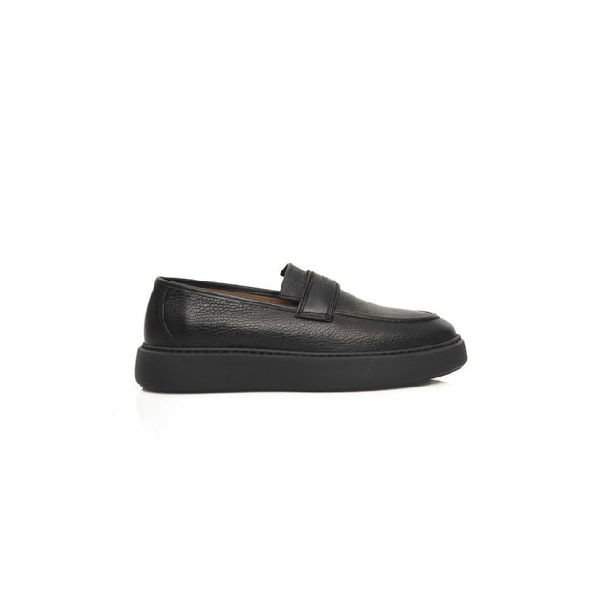 Cerruti 1881 Black Leather Men's Loafer Cerruti 1881