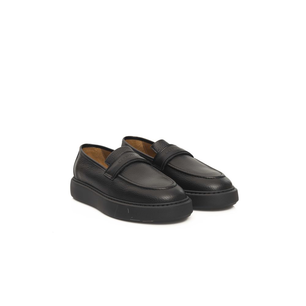Cerruti 1881 Black Leather Men's Loafer Cerruti 1881