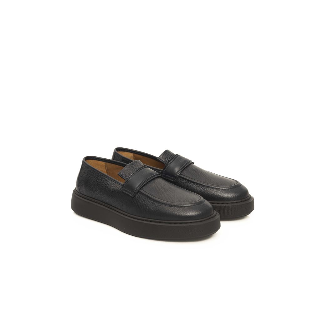 Cerruti 1881 Blue Cowhide Men's Loafer Cerruti 1881