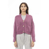Alpha Studio Multicolor Merino Wool Women Cardigan Alpha Studio