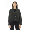 Alpha Studio Gray Merino Wool Women Cardigan Alpha Studio