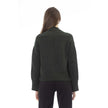 Alpha Studio Gray Merino Wool Women Cardigan Alpha Studio