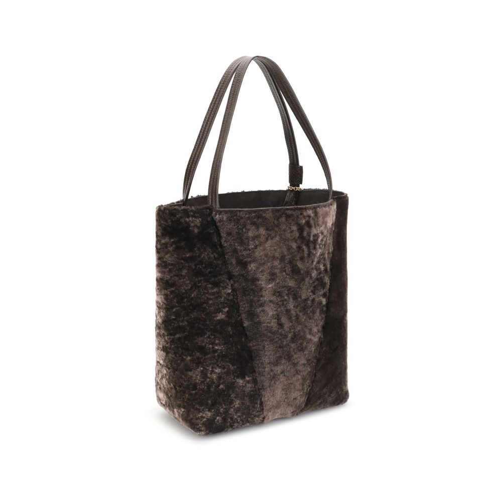 Chloé Spin Shearling Tote Bag Chloé