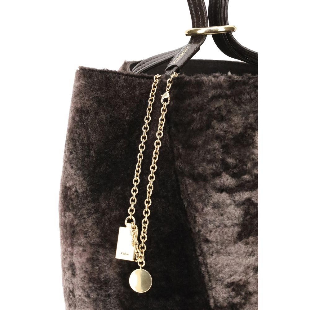 Chloé Spin Shearling Tote Bag Chloé