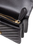 PINKO Black Leather Love One Mini Shoulder Bag PINKO