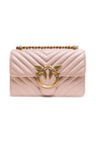 PINKO Powder Pink Love One Mini Shoulder Bag PINKO