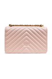 PINKO Powder Pink Love One Mini Shoulder Bag PINKO