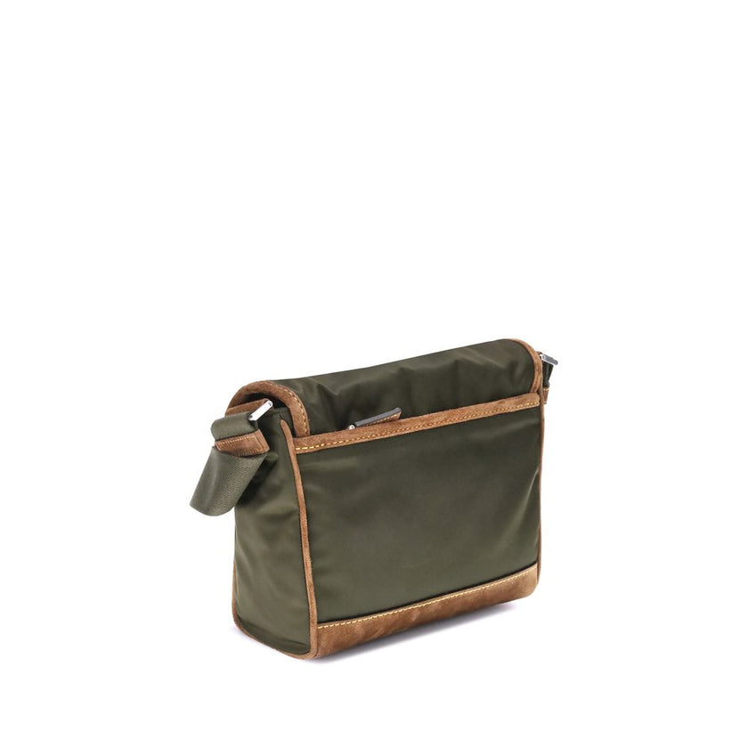 Prada Green Recycled Polyamide Shoulder Bag Prada