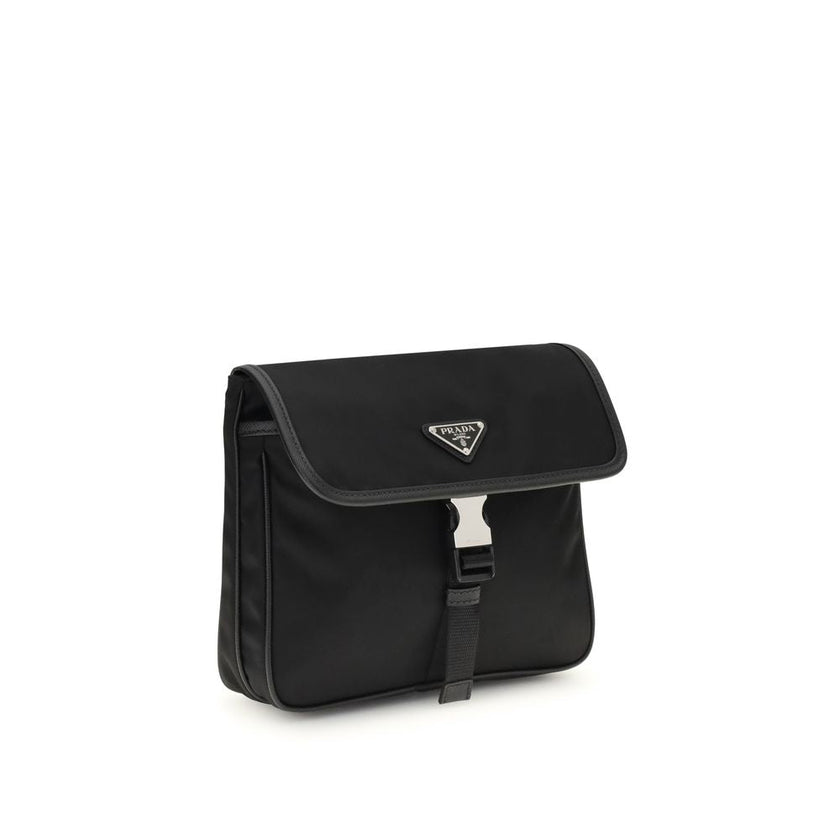 Prada Black Recycled Polyamide Shoulder Bag Prada