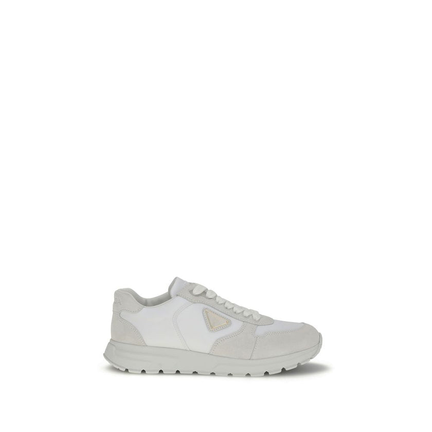 Prada White Recycled Polyamide Athletic Sneakers Prada