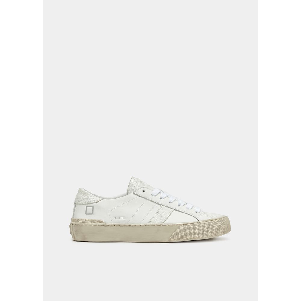 D.A.T.E White Leather Sneaker D.A.T.E