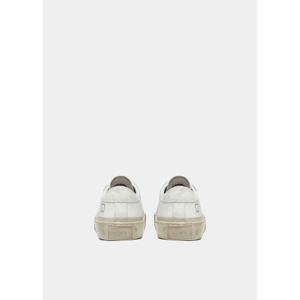 D.A.T.E White Leather Sneaker D.A.T.E