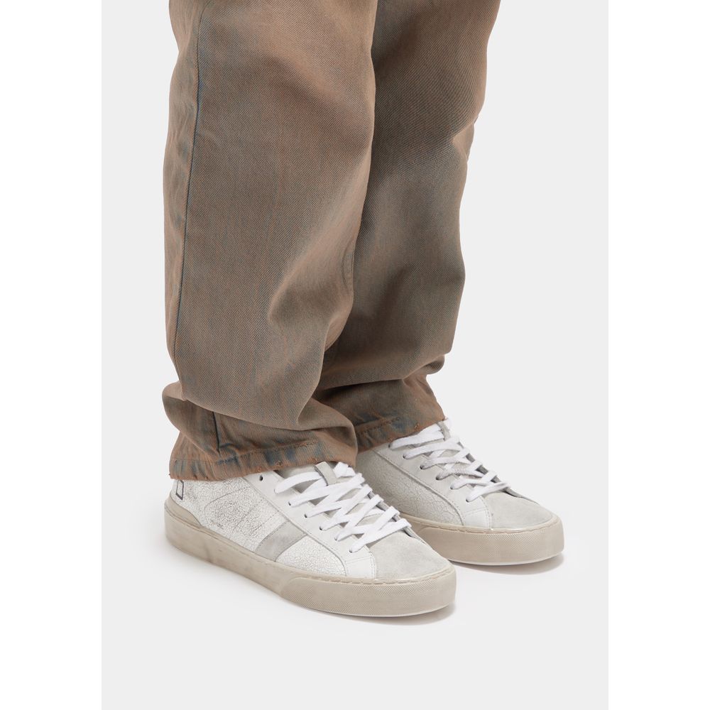 D.A.T.E White Leather Sneaker D.A.T.E
