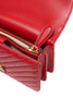 PINKO Red Leather Love One Mini Shoulder Bag PINKO