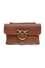 PINKO Brown Leather Love Boucle Riga Shoulder Bag PINKO