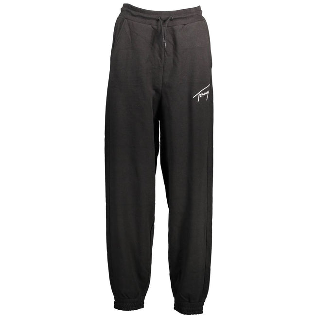 Tommy Hilfiger Black Cotton Pant Tommy Hilfiger