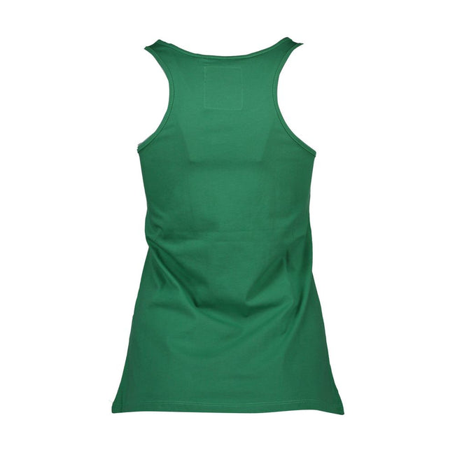 Silvian Heach Green Cotton Tank Top Silvian Heach