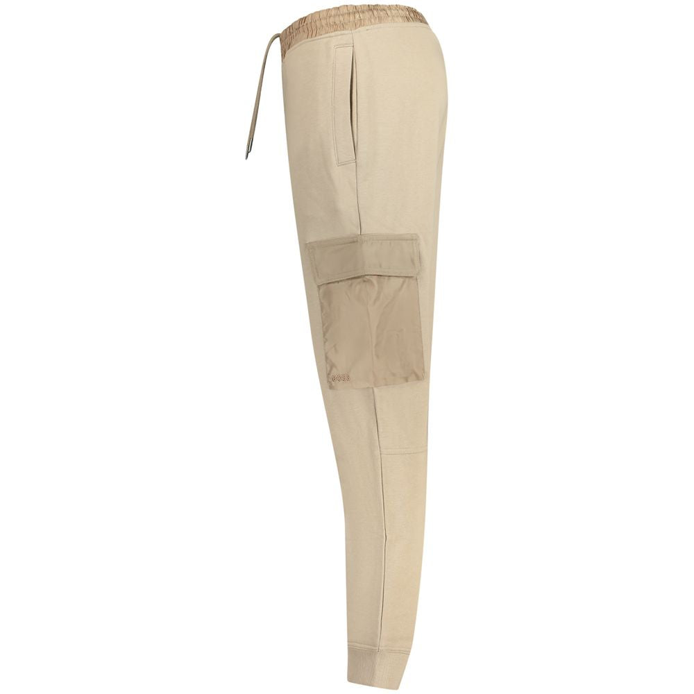 Hugo Boss Beige Cotton Pant Hugo Boss