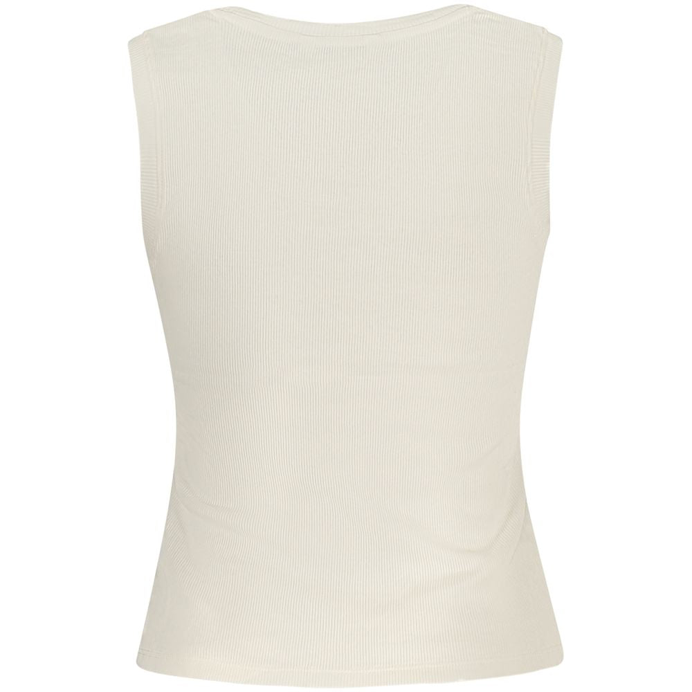 Tommy Hilfiger Beige Cotton Tank Top Tommy Hilfiger
