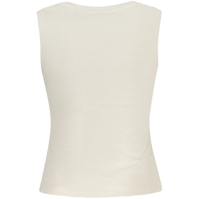 Tommy Hilfiger Beige Cotton Tank Top Tommy Hilfiger