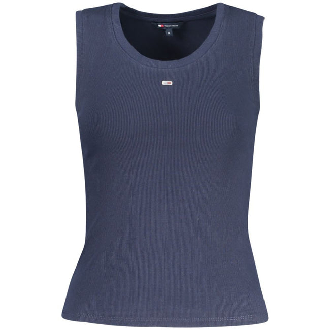 Tommy Hilfiger Blue Cotton Tank Top Tommy Hilfiger