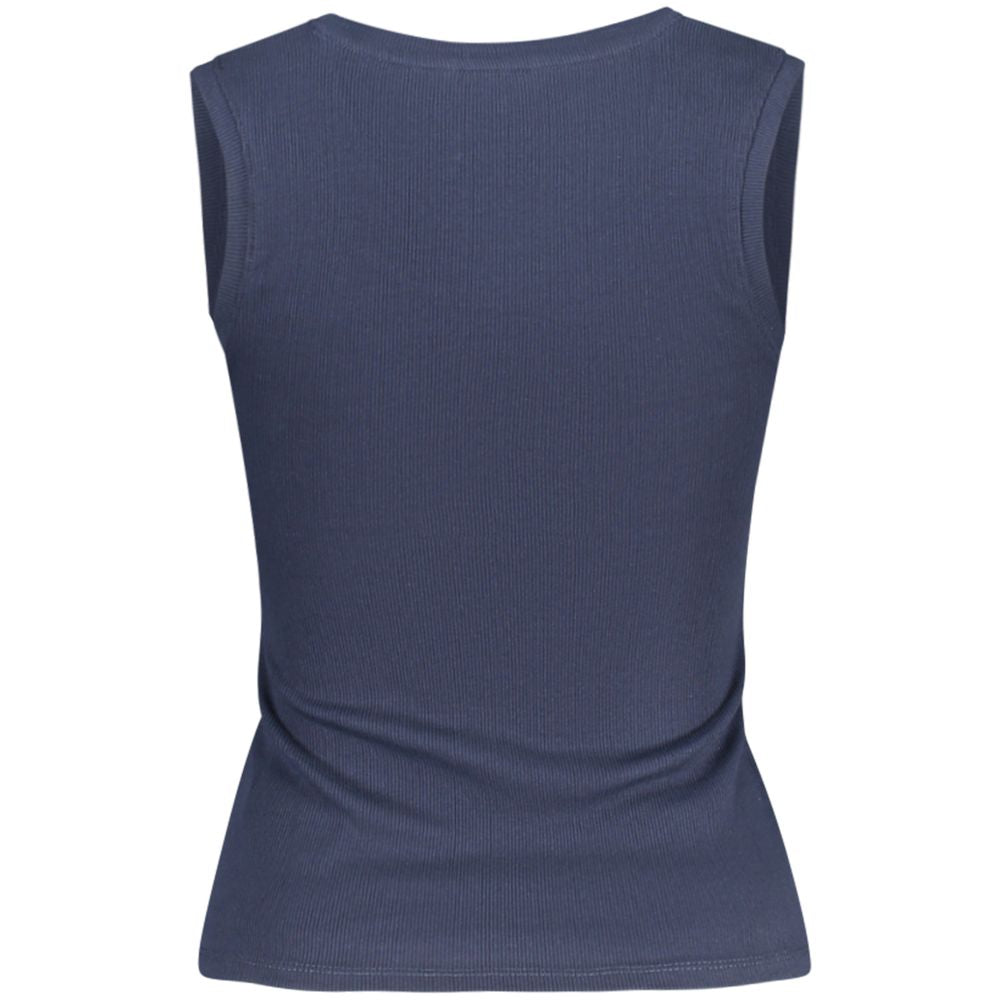Tommy Hilfiger Blue Cotton Tank Top Tommy Hilfiger