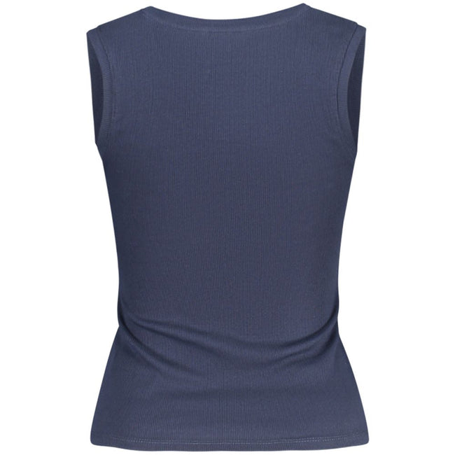 Tommy Hilfiger Blue Cotton Tank Top Tommy Hilfiger