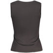 Tommy Hilfiger Black Cotton Tank Top Tommy Hilfiger