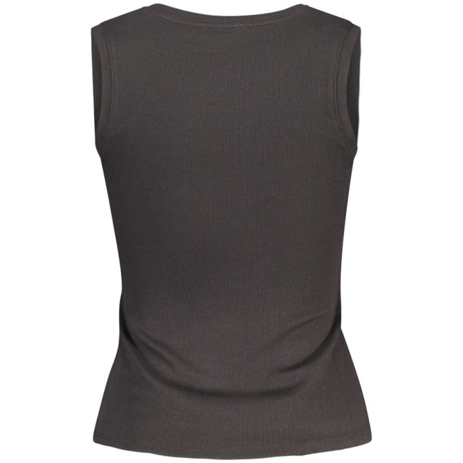 Tommy Hilfiger Black Cotton Tank Top Tommy Hilfiger