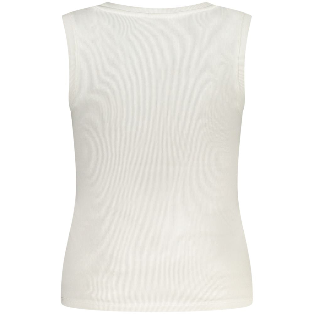 Tommy Hilfiger White Cotton Tank Top Tommy Hilfiger