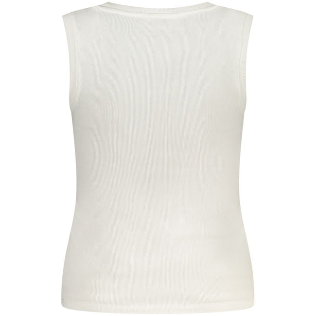 Tommy Hilfiger White Cotton Tank Top Tommy Hilfiger