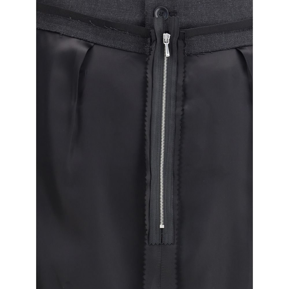 Margiela Wool Midi Skirt Margiela