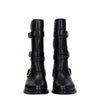 Celine Black Leather Flat Boots Celine