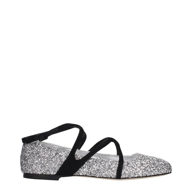 Jimmy Choo Gray Plastic Ballet Flats Jimmy Choo