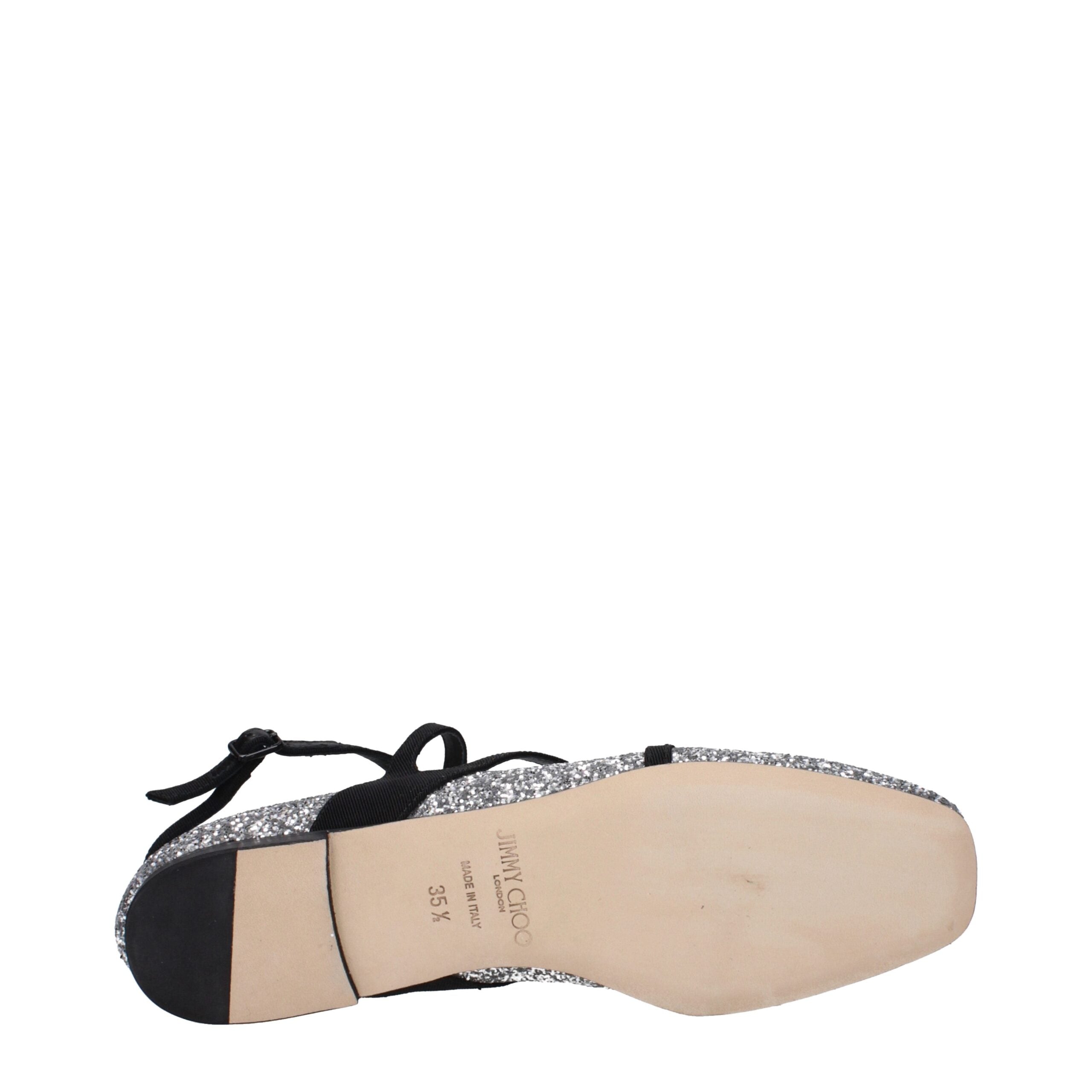 Jimmy Choo Gray Plastic Ballet Flats Jimmy Choo