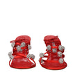 Manolo Blahnik Red Satin Stiletto Heels Sandals Manolo Blahnik